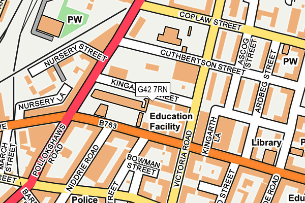 G42 7RN map - OS OpenMap – Local (Ordnance Survey) G42 7RN map - OS OpenMap – Local (Ordnance Survey)