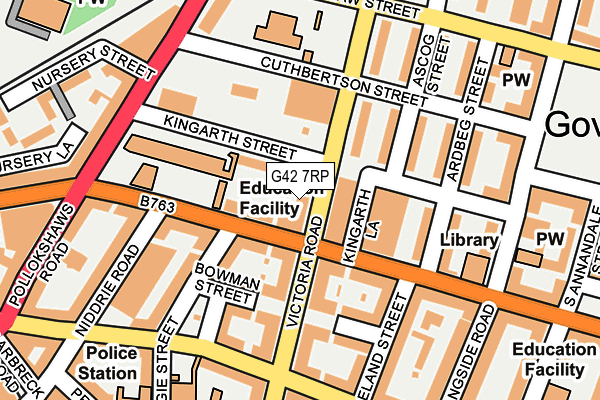 G42 7RP map - OS OpenMap – Local (Ordnance Survey)