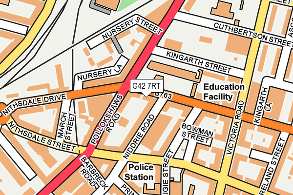 G42 7RT map - OS OpenMap – Local (Ordnance Survey) G42 7RT map - OS OpenMap – Local (Ordnance Survey)