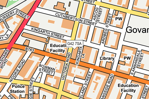 G42 7SA map - OS OpenMap – Local (Ordnance Survey) G42 7SA map - OS OpenMap – Local (Ordnance Survey)
