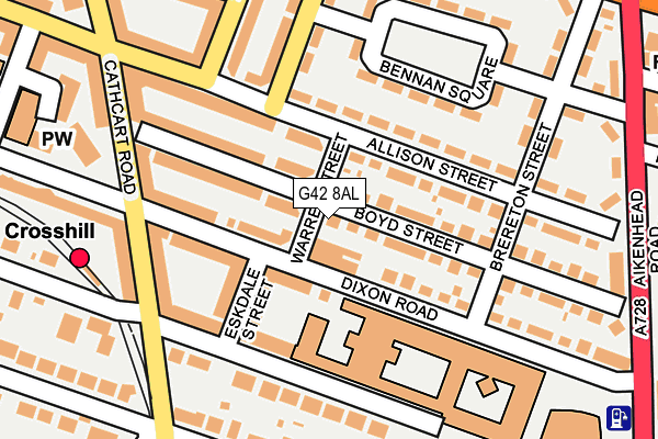 G42 8AL map - OS OpenMap – Local (Ordnance Survey) G42 8AL map - OS OpenMap – Local (Ordnance Survey)