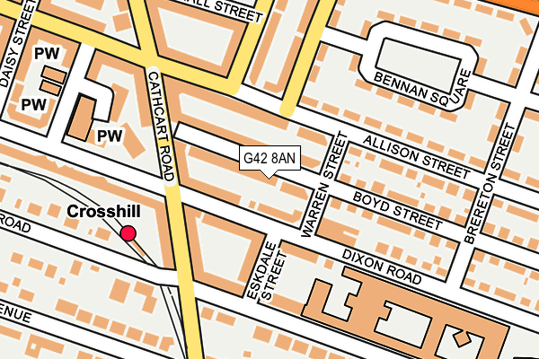 G42 8AN map - OS OpenMap – Local (Ordnance Survey) G42 8AN map - OS OpenMap – Local (Ordnance Survey)