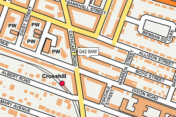 G42 8AW map - OS OpenMap – Local (Ordnance Survey) G42 8AW map - OS OpenMap – Local (Ordnance Survey)