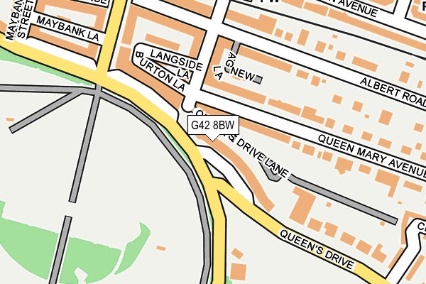 G42 8BW map - OS OpenMap – Local (Ordnance Survey) G42 8BW map - OS OpenMap – Local (Ordnance Survey)