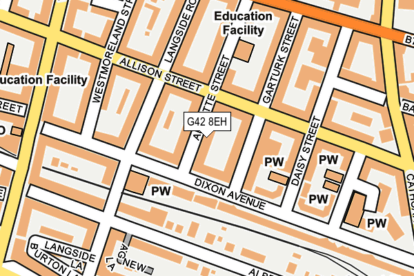 G42 8EH map - OS OpenMap – Local (Ordnance Survey) G42 8EH map - OS OpenMap – Local (Ordnance Survey)