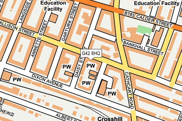 G42 8HQ map - OS OpenMap – Local (Ordnance Survey) G42 8HQ map - OS OpenMap – Local (Ordnance Survey)
