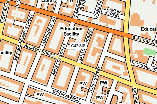 G42 8JE map - OS OpenMap – Local (Ordnance Survey) G42 8JE map - OS OpenMap – Local (Ordnance Survey)