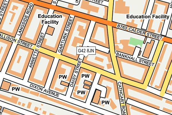 G42 8JN map - OS OpenMap – Local (Ordnance Survey) G42 8JN map - OS OpenMap – Local (Ordnance Survey)