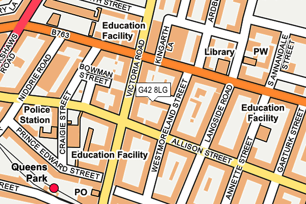 G42 8LG map - OS OpenMap – Local (Ordnance Survey) G42 8LG map - OS OpenMap – Local (Ordnance Survey)