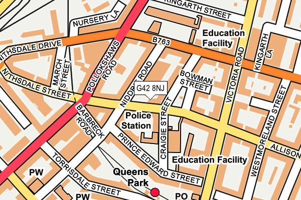G42 8NJ map - OS OpenMap – Local (Ordnance Survey) G42 8NJ map - OS OpenMap – Local (Ordnance Survey)