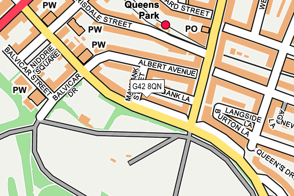 G42 8QN map - OS OpenMap – Local (Ordnance Survey) G42 8QN map - OS OpenMap – Local (Ordnance Survey)