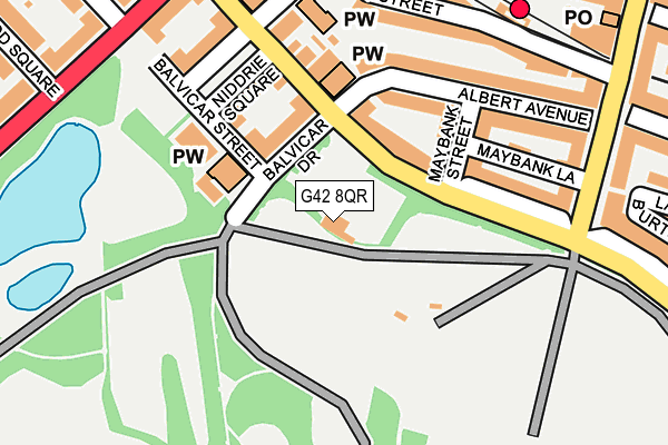 G42 8QR map - OS OpenMap – Local (Ordnance Survey) G42 8QR map - OS OpenMap – Local (Ordnance Survey)
