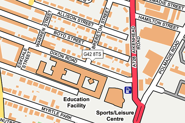 G42 8TS map - OS OpenMap – Local (Ordnance Survey) G42 8TS map - OS OpenMap – Local (Ordnance Survey)