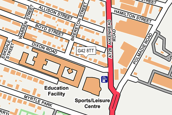 G42 8TT map - OS OpenMap – Local (Ordnance Survey) G42 8TT map - OS OpenMap – Local (Ordnance Survey)