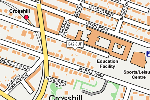 G42 8UF map - OS OpenMap – Local (Ordnance Survey) G42 8UF map - OS OpenMap – Local (Ordnance Survey)