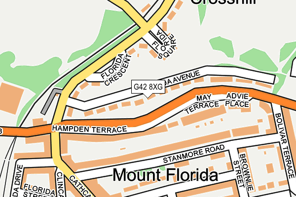 G42 8XG map - OS OpenMap – Local (Ordnance Survey) G42 8XG map - OS OpenMap – Local (Ordnance Survey)