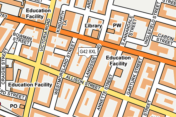 G42 8XL map - OS OpenMap – Local (Ordnance Survey) G42 8XL map - OS OpenMap – Local (Ordnance Survey)