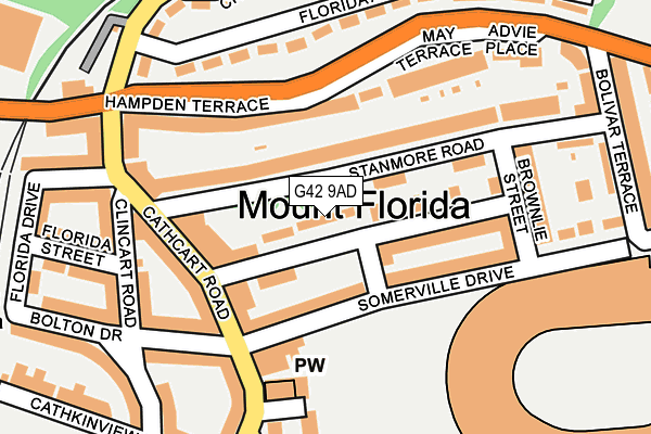 G42 9AD map - OS OpenMap – Local (Ordnance Survey) G42 9AD map - OS OpenMap – Local (Ordnance Survey)