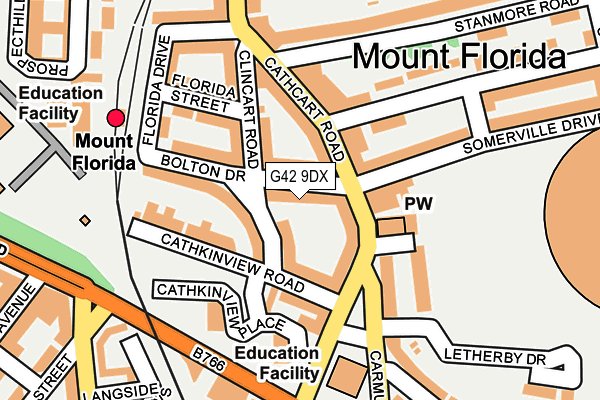 G42 9DX map - OS OpenMap – Local (Ordnance Survey) G42 9DX map - OS OpenMap – Local (Ordnance Survey)