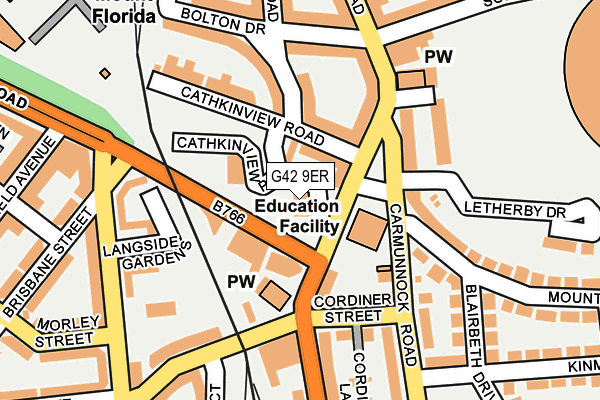 G42 9ER map - OS OpenMap – Local (Ordnance Survey) G42 9ER map - OS OpenMap – Local (Ordnance Survey)