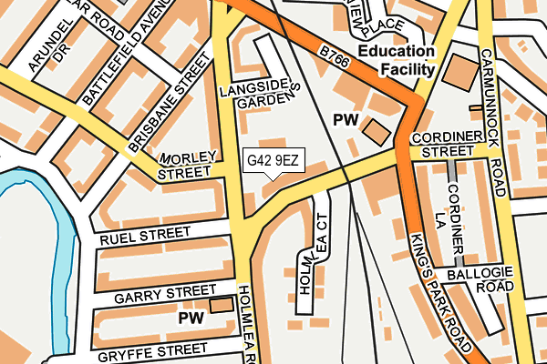 G42 9EZ map - OS OpenMap – Local (Ordnance Survey) G42 9EZ map - OS OpenMap – Local (Ordnance Survey)