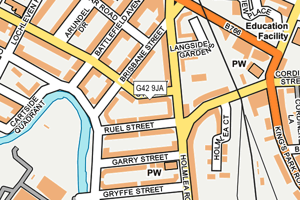 G42 9JA map - OS OpenMap – Local (Ordnance Survey) G42 9JA map - OS OpenMap – Local (Ordnance Survey)
