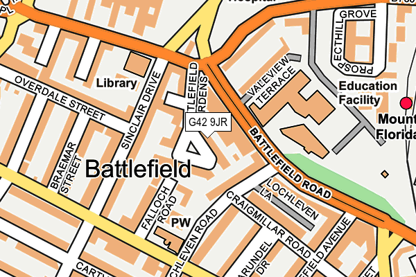 G42 9JR map - OS OpenMap – Local (Ordnance Survey) G42 9JR map - OS OpenMap – Local (Ordnance Survey)