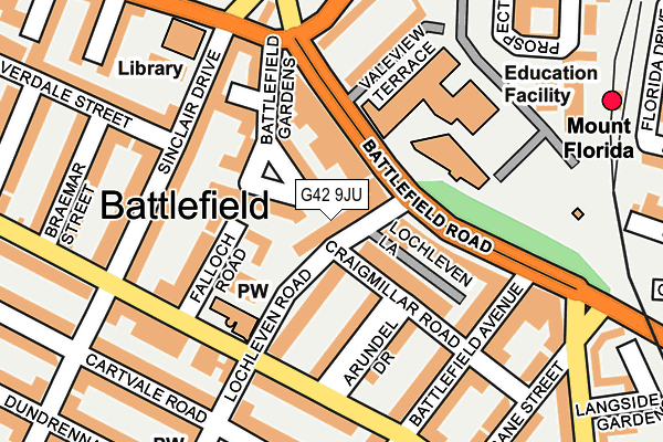 G42 9JU map - OS OpenMap – Local (Ordnance Survey) G42 9JU map - OS OpenMap – Local (Ordnance Survey)