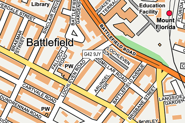 G42 9JY map - OS OpenMap – Local (Ordnance Survey) G42 9JY map - OS OpenMap – Local (Ordnance Survey)
