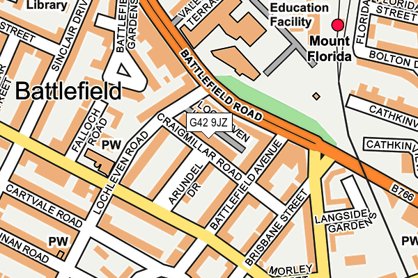 G42 9JZ map - OS OpenMap – Local (Ordnance Survey) G42 9JZ map - OS OpenMap – Local (Ordnance Survey)
