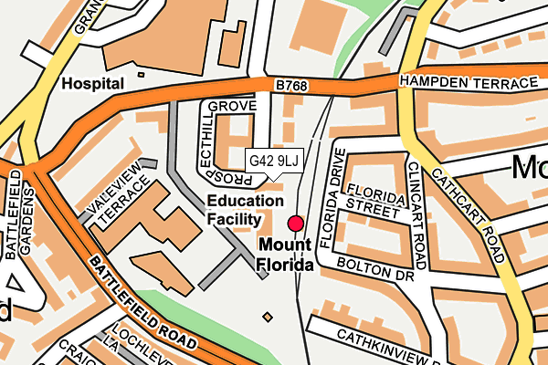 G42 9LJ map - OS OpenMap – Local (Ordnance Survey) G42 9LJ map - OS OpenMap – Local (Ordnance Survey)