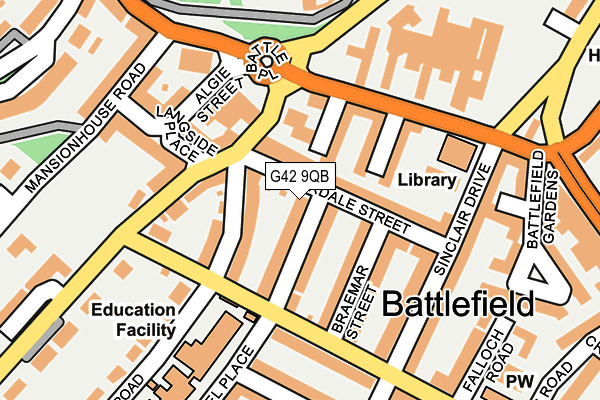G42 9QB map - OS OpenMap – Local (Ordnance Survey) G42 9QB map - OS OpenMap – Local (Ordnance Survey)