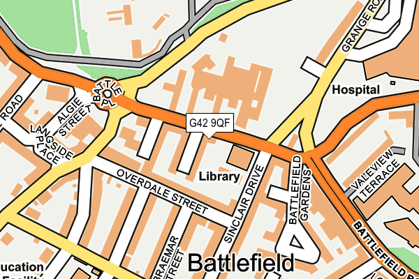 G42 9QF map - OS OpenMap – Local (Ordnance Survey) G42 9QF map - OS OpenMap – Local (Ordnance Survey)