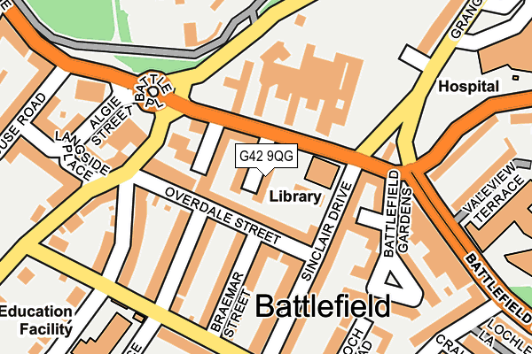 G42 9QG map - OS OpenMap – Local (Ordnance Survey) G42 9QG map - OS OpenMap – Local (Ordnance Survey)