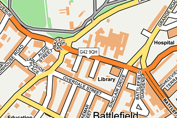 G42 9QH map - OS OpenMap – Local (Ordnance Survey) G42 9QH map - OS OpenMap – Local (Ordnance Survey)