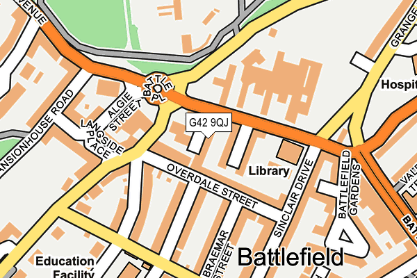 G42 9QJ map - OS OpenMap – Local (Ordnance Survey) G42 9QJ map - OS OpenMap – Local (Ordnance Survey)