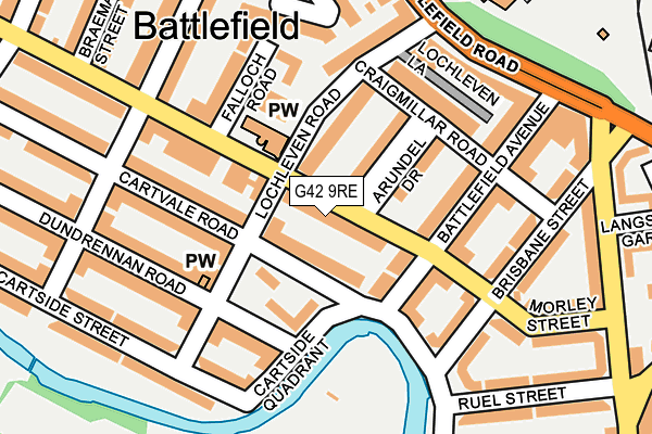 G42 9RE map - OS OpenMap – Local (Ordnance Survey) G42 9RE map - OS OpenMap – Local (Ordnance Survey)