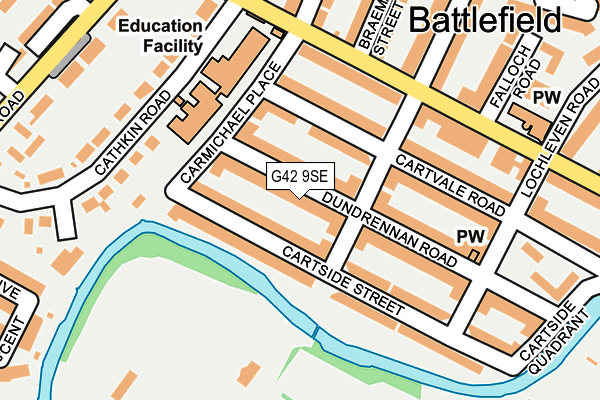 G42 9SE map - OS OpenMap – Local (Ordnance Survey) G42 9SE map - OS OpenMap – Local (Ordnance Survey)