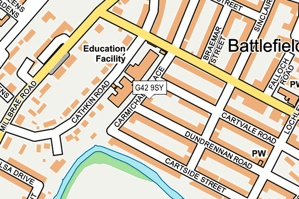 G42 9SY map - OS OpenMap – Local (Ordnance Survey) G42 9SY map - OS OpenMap – Local (Ordnance Survey)