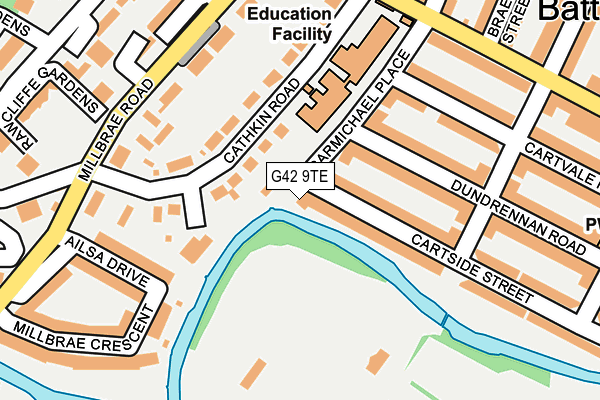 G42 9TE map - OS OpenMap – Local (Ordnance Survey) G42 9TE map - OS OpenMap – Local (Ordnance Survey)