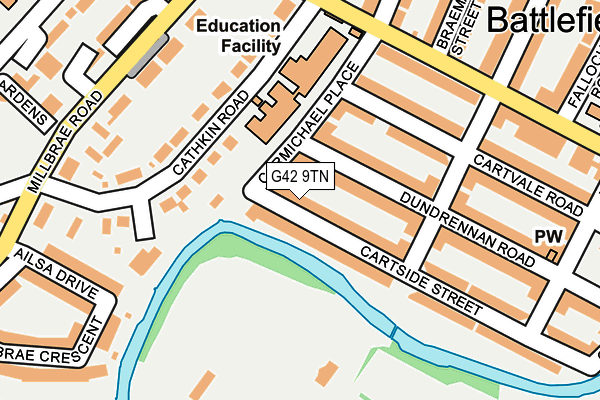 G42 9TN map - OS OpenMap – Local (Ordnance Survey) G42 9TN map - OS OpenMap – Local (Ordnance Survey)