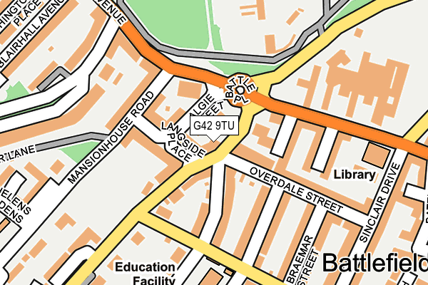 G42 9TU map - OS OpenMap – Local (Ordnance Survey) G42 9TU map - OS OpenMap – Local (Ordnance Survey)