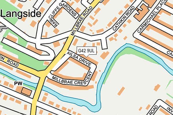 G42 9UL map - OS OpenMap – Local (Ordnance Survey) G42 9UL map - OS OpenMap – Local (Ordnance Survey)