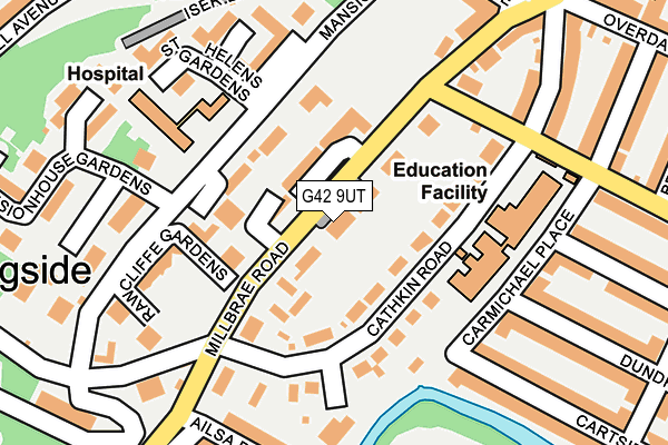 G42 9UT map - OS OpenMap – Local (Ordnance Survey)