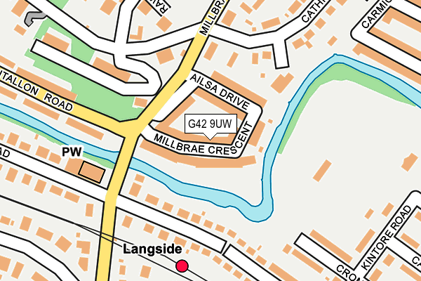 G42 9UW map - OS OpenMap – Local (Ordnance Survey) G42 9UW map - OS OpenMap – Local (Ordnance Survey)