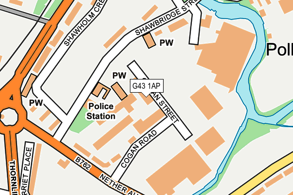 G43 1AP map - OS OpenMap – Local (Ordnance Survey) G43 1AP map - OS OpenMap – Local (Ordnance Survey)