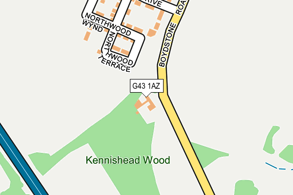 G43 1AZ map - OS OpenMap – Local (Ordnance Survey) G43 1AZ map - OS OpenMap – Local (Ordnance Survey)