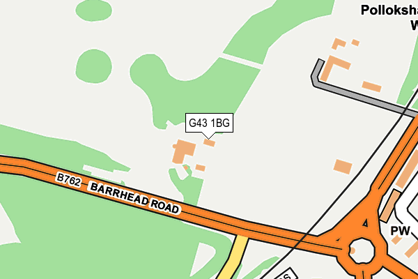 G43 1BG map - OS OpenMap – Local (Ordnance Survey)