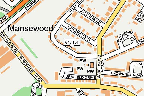 G43 1BT map - OS OpenMap – Local (Ordnance Survey) G43 1BT map - OS OpenMap – Local (Ordnance Survey)