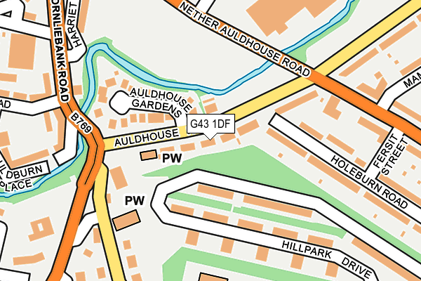 G43 1DF map - OS OpenMap – Local (Ordnance Survey) G43 1DF map - OS OpenMap – Local (Ordnance Survey)